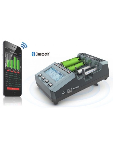 Chargeur MC3000 avec analyseur pour accus cylindriques