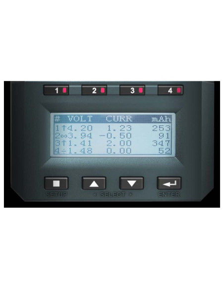 Chargeur MC3000 avec analyseur pour accus cylindriques