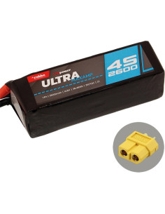 Batterie lipo 2600 mAh 4S 14,8v 35C prise XT60