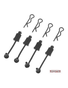 Clips de carrosserie 1/8 eme scale noire (x4) AR390178