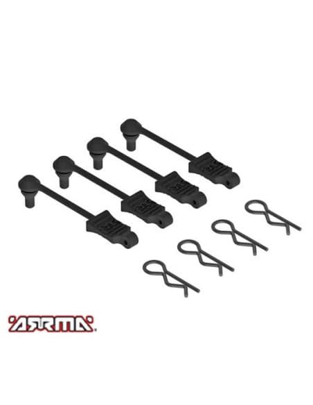 Clips de carrosserie 1/10eme (x4)