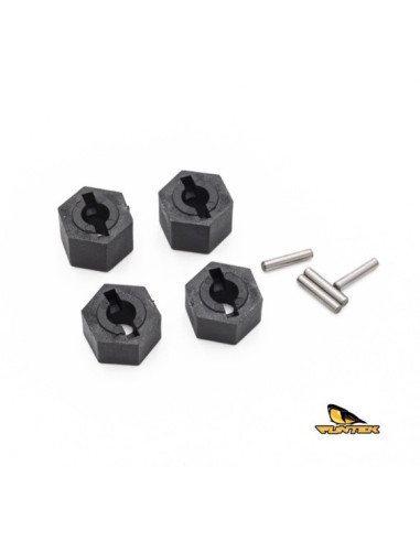 Hexagone de roues + goupilles (x4)