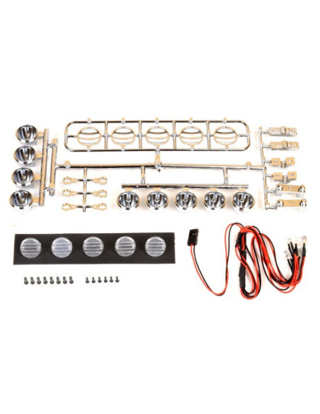 Kit Leds Crawler/camion  chromé (5 Leds)