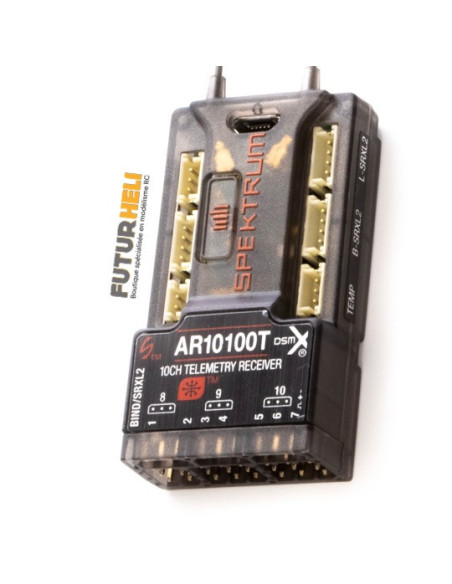 Récepteur AR10100T 10voies +  télémetrie