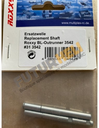 Axe moteur Roxxy BL-Outrunner 3542 livré 2 pièces.
