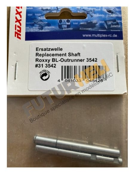 Axe moteur Roxxy BL-Outrunner 3542 livré 2 pièces.