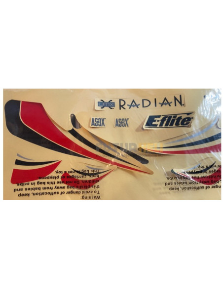 Planche decoration rouge UMX radian