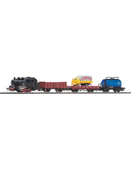 Train vapeur tender + wagons set complet HO