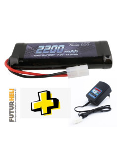Batterie 2200 mAh Nimh prise Tamiya + Chargeur