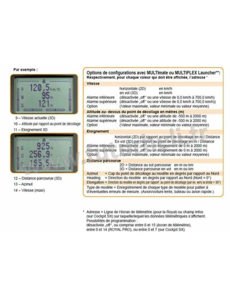 GPS MULTIPLEX pour récepteurs M-LINK