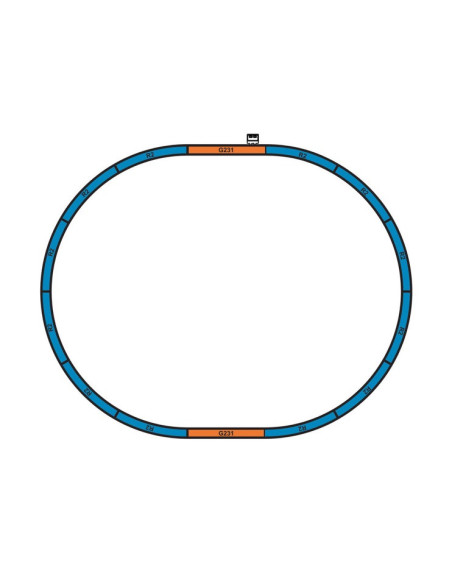 Train vapeur tender + wagons set complet HO