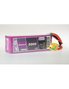 Batterie lipo 5000 mAh 4S 35c prise XT90-AS