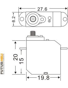 Micro servo 5,5g 0,7kg 2