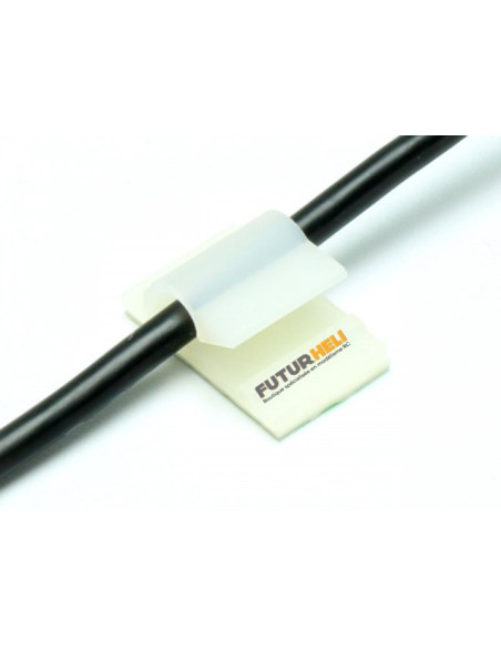 Clip Cable 5mm auto adhésif  (10 pièces)