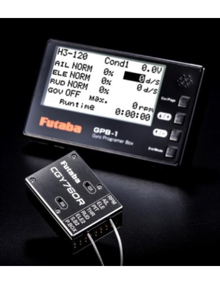 CGY760R  Gyro flybarless +récepteu +  boitier de programmation