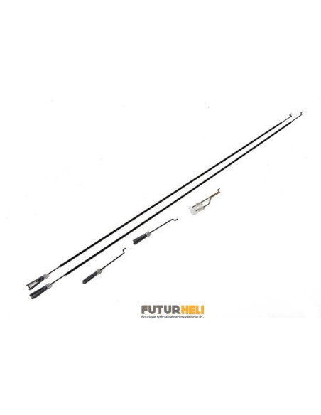 Set tringlerie et chapes carbon Cub