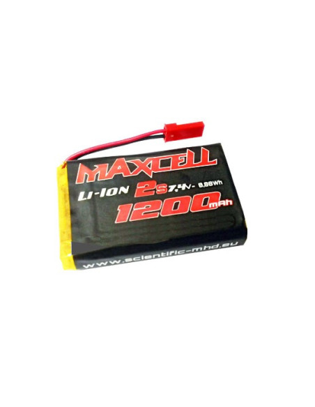 Batterie li-ion 1200 mAh  2S prise Bec