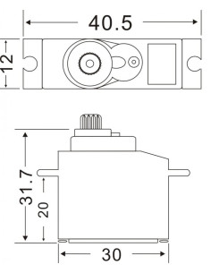 Servo DS3012 MG 3,5kg 2