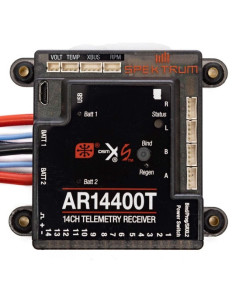 Récepteur AR14400T 14 voies + télémétrie + Power Safe