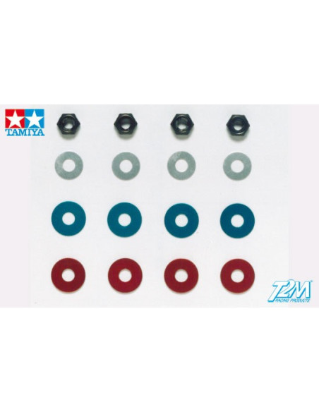 Set de cale et ecrou 4mm