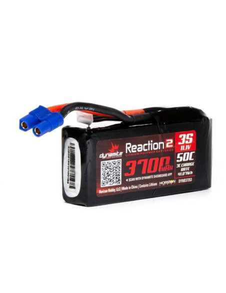 Batterie lipo 3700 mAh 3S 50C prise EC3
