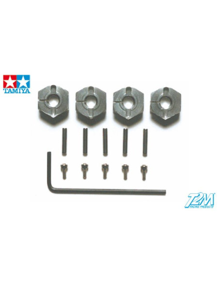 hexagones de roues alu 12mm  ep 6mm