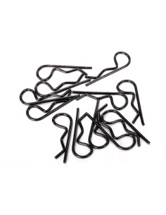 Clips de carrosserie (x12) noir taille standard