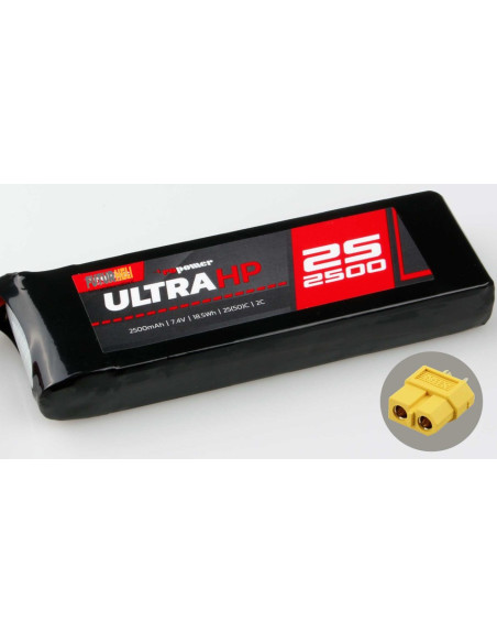 Batterie lipo 2500 Mah 7,4v prise Xt60