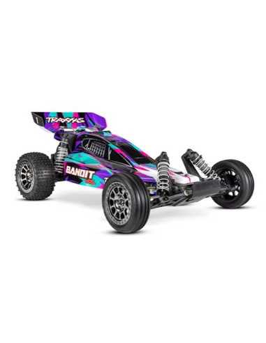 Traxxas Bandit 4x2 VWL bleu 1/10eme Bushless 110 km/h