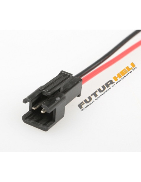 JST-SM 2,54mm 2 pin Male