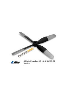 Helice 4 pales 4.5 x 4.0: UMX P-51 Voodoo