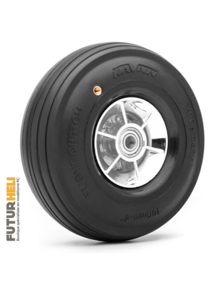 Roue gonflable 100mm légère sur roulements