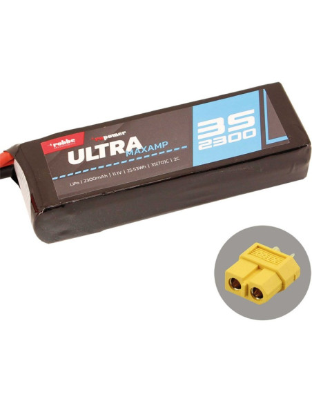 Batterie lipo 2300 Mah 3S 11,1v prise Xt60