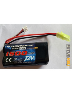 Batterie 1500 Mah LI-ion 7,4v 2S prise Tamiya mini
