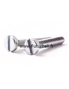 Vis tete fendue M4 x 30 mm livré par 8 pièces