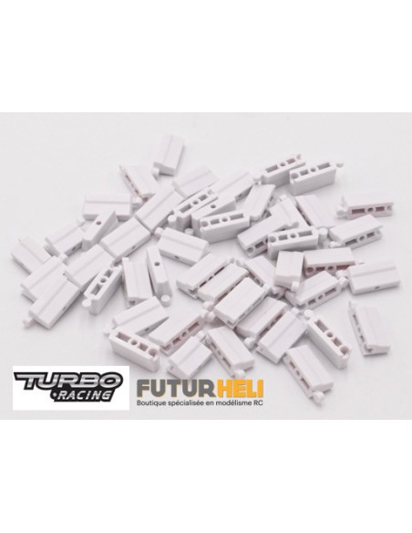 Rails Blancs (x50) pour piste