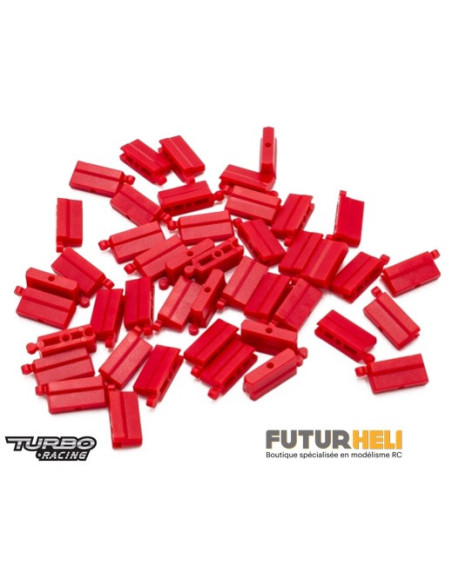 Rails rouges (x50) pour piste