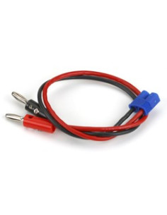 Cordon de charge 30cm avec fiche bananes et fiche EC3 E-flite