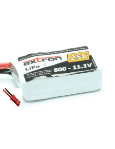 Batterie lipo 800 Mah 11,1v 3S prise JST/bec