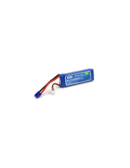 Lipo 2200 mAh 3S 11.1V 30C avec prise EC3  E-flite