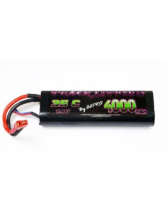 batterie 4000 mah 35C 7,4V car prise Dean (T) Black Lithium