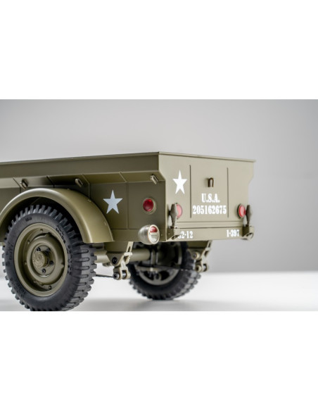 Remorque 1/12eme jeep willys MB