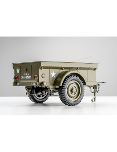 Remorque 1/12eme jeep willys MB