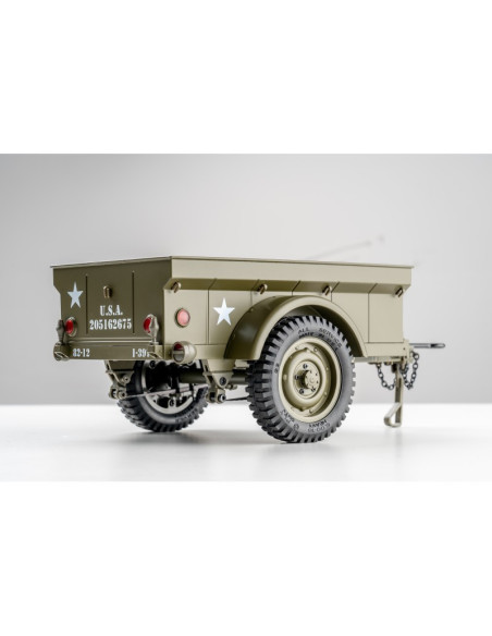 Remorque 1/12eme jeep willys MB