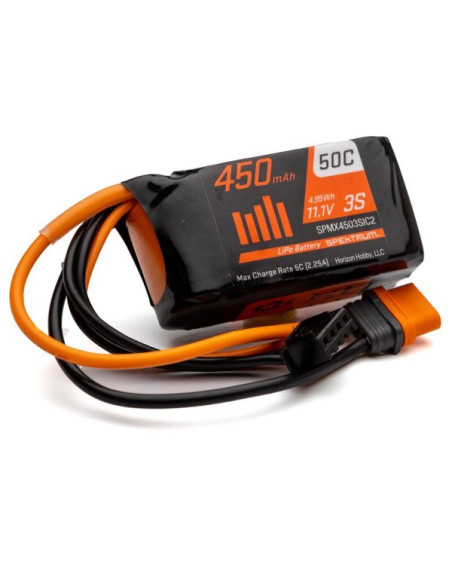 Batterie lipo 450 mah 3S 50c prise IC2