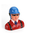 Pilote 1/9 avec casque lunette et cravate  hangar9
