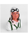 Pilote 1/9 femme avec casque et lunette Hangar9