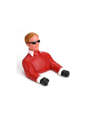 Pilote avec lunettes de soleil  buste rouge et bras Hangar9