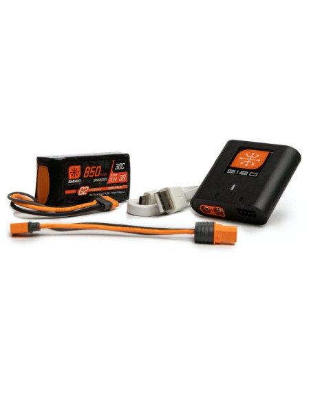 Set batterie lipo 850 mah 3S  + Chargeur
