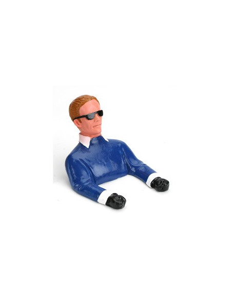 Pilote avec lunettes de soleil  buste bleu et bras Hangar9